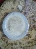 Potato paratha with yoghurt