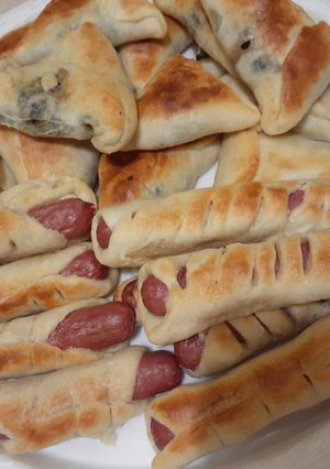صورة لوصفة معجنات سبانخ وهوت دوغ