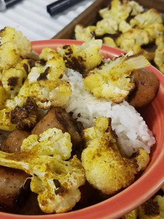 A picture of Baked Curry Cauliflower.
