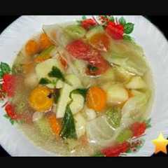 A picture of Sayur sop bening homemade.