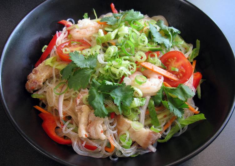 Recipe of Quick Harusame Salad with Thai Dressing