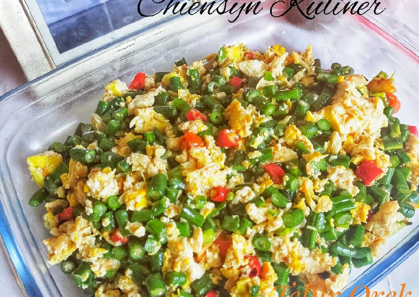 Telur Orek Kacang Panjang Tahu