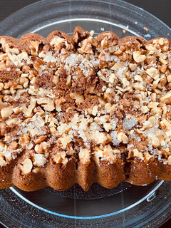 A picture of Dates and walnuts cake -vegan.