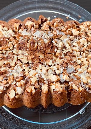 A picture of Dates and walnuts cake -vegan.