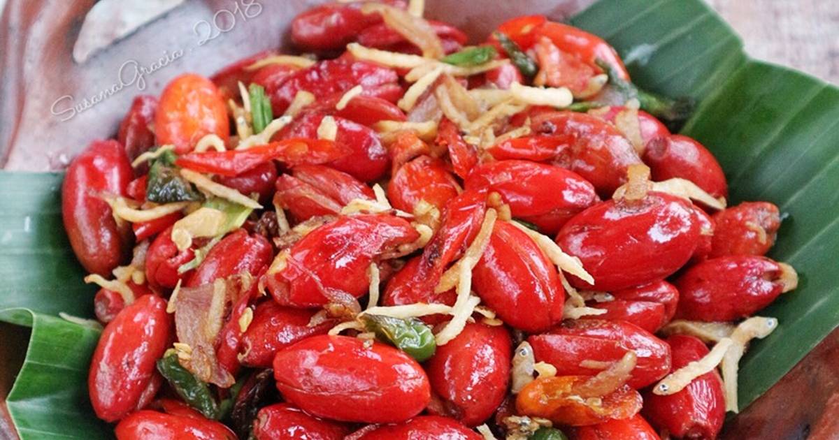 Resep Oseng Kulit Melinjo Teri Recook Dina Ummukhal Oleh Susana Gracia Cathrine Cookpad