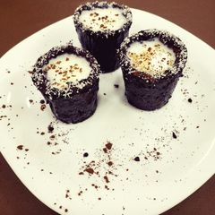 Double Chocolate Cookie Cups A picture of Double Chocolate Cookie Cups.