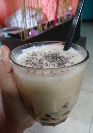 Foto resep Almondmilk dengan Boba Pearl dan Chia Seed