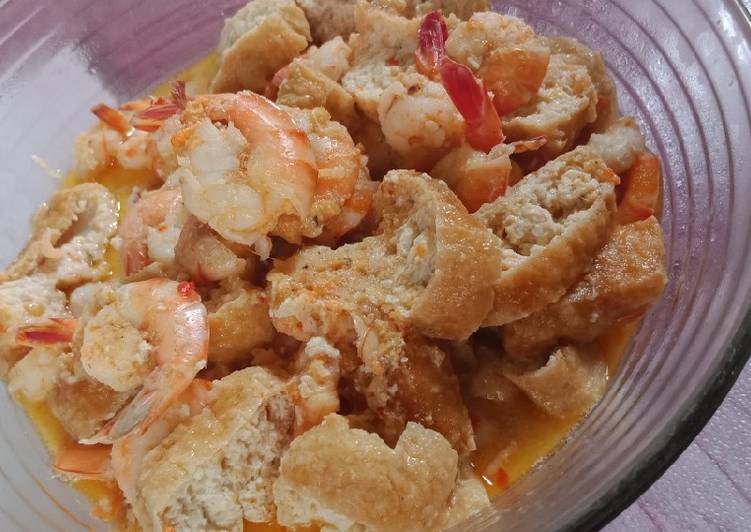 Tahu undang Pedas Masak SANTAN
