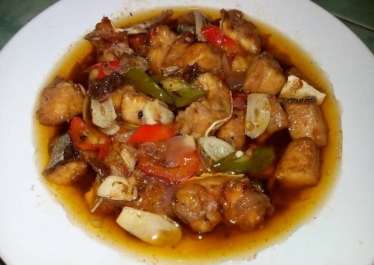 Iwak karing masak asam khas banjar