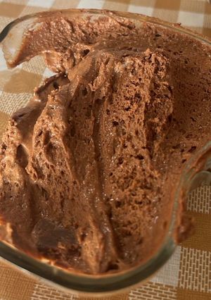 Una foto de Mousse de chocolate