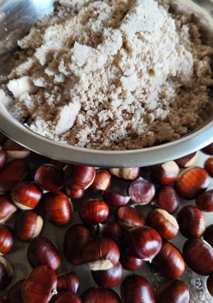 Gesztenyepüré / szelíd gesztenye feldolgozása recept fotója