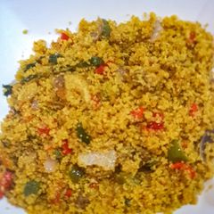 Coconut celery couscous A picture of Coconut celery couscous.