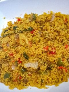 A picture of Coconut celery couscous.