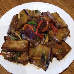 A picture of Eggplant with Black Vinegar.