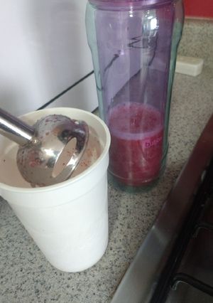 Una foto de Licuado super light de fresas
