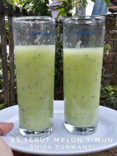 Foto resep 4. Es Serut Melon Timun