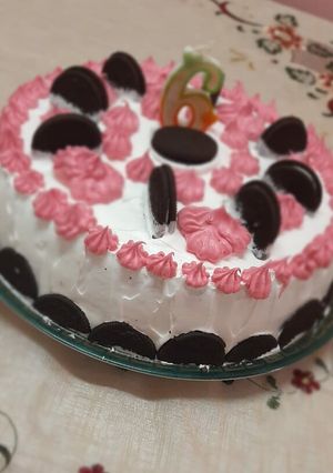 صورة لوصفة تورته بسكوت الاوريو 🎂