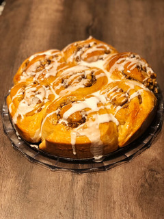 Una foto de Torta de los 80 golpes (de manzana, canela y nueces)