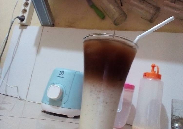 Coffee latte ice