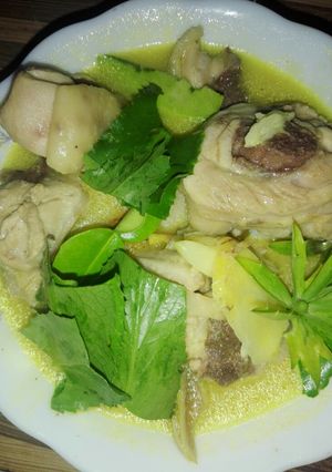 รูปของ ต้มกะทิไก่พื้นบ้านปักษ์ใต้#อาหารไทยง่ายๆ