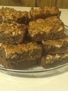 A picture of German Chocolate Pecan Pie Bars.