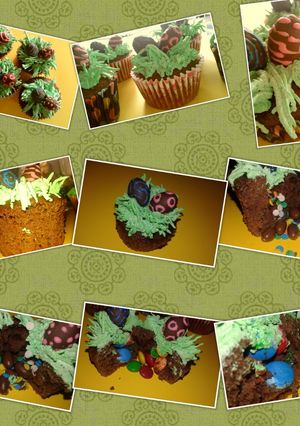 Una foto de Cupcakes "sorpresa de pascua"