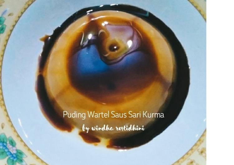 Puding Wartel Saus Sari Kurma