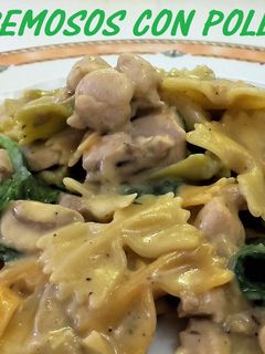 Una foto de Lacitos cremosos con pollo y queso