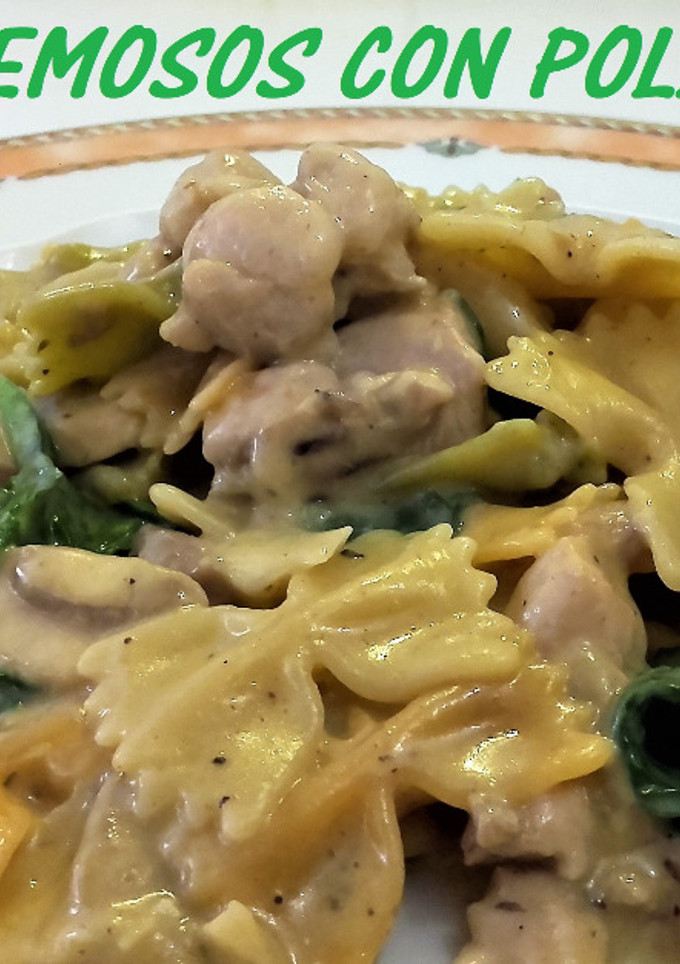 Una foto de Lacitos cremosos con pollo y queso