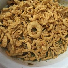 A picture of Crockpot Green Bean casserole.
