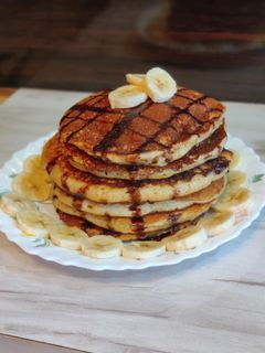আটা কলার প্যান কেক (Wheat Banana pancake recipe in bengali) রেসিপির প্রধান ছবি