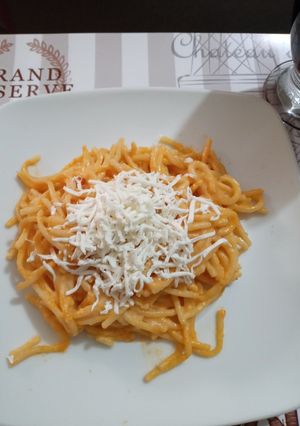 Una foto de Spaghetti Amarillo...😋🍝