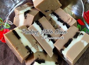 Gambar Puding Milo Oreo
