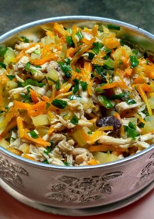 Foto resep Isi lumpia sayur (wortel, ayam, kentang)