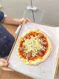 Pizza tôm và xúc xích phô mai 🧀