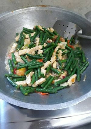 Foto resep Tumis pedas kacang panjang dan tempe
