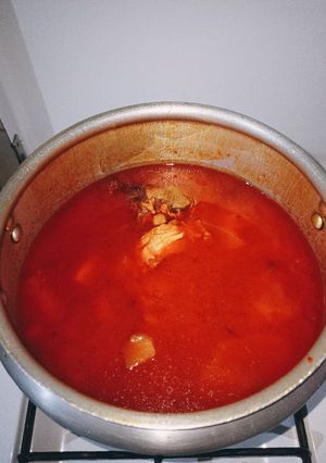 صورة لوصفة الخضار بمرقة الطعام 🦃