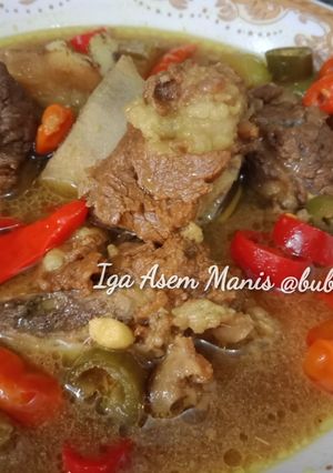 Foto resep Iga Asem Manis