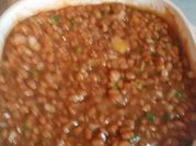 A picture of bbq baked beans