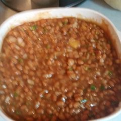A picture of BBQ Baked beans.
