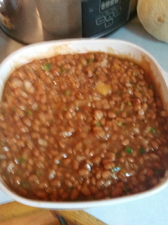 A picture of BBQ Baked beans.