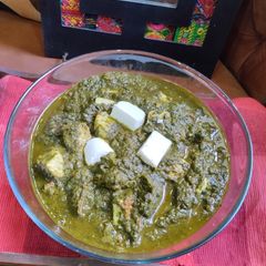 Palak paneer A picture of Palak paneer.