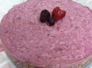 Una foto de Cheesecake crudivegano