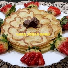 Simple PanCake 🥞 With Honey 🍯 Recipe 😊 My Style 🥰 A picture of Simple PanCake 🥞 With Honey 🍯 Recipe 😊 My Style 🥰.