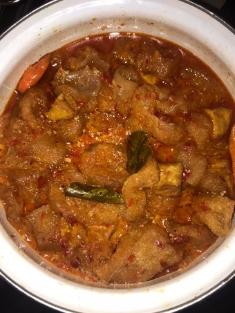 Cara Gampang Membikin Resep Sambal krecek kerupuk kulit + tahu yang Lezat Sekali Anti Ribet, Menggugah Selera