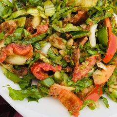 A picture of Lettuce salad (locally).