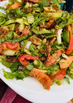 A picture of Lettuce salad (locally).