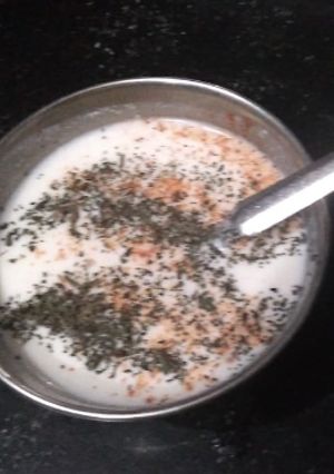 A picture of Masala dahi.