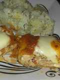 🥞 Cubitos de Panqueques Rellenos de Pollo Gratinados