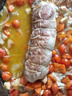 Una foto de Solomillo de cerdo relleno al horno